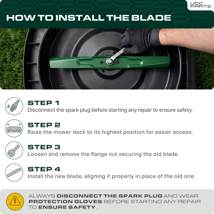038-0005-00 Mower Blades Replacement for Bad Boy 54 Inch MZ Magnum MZ Rambler CZT Elite / High Lift Mulching / 3 Pack