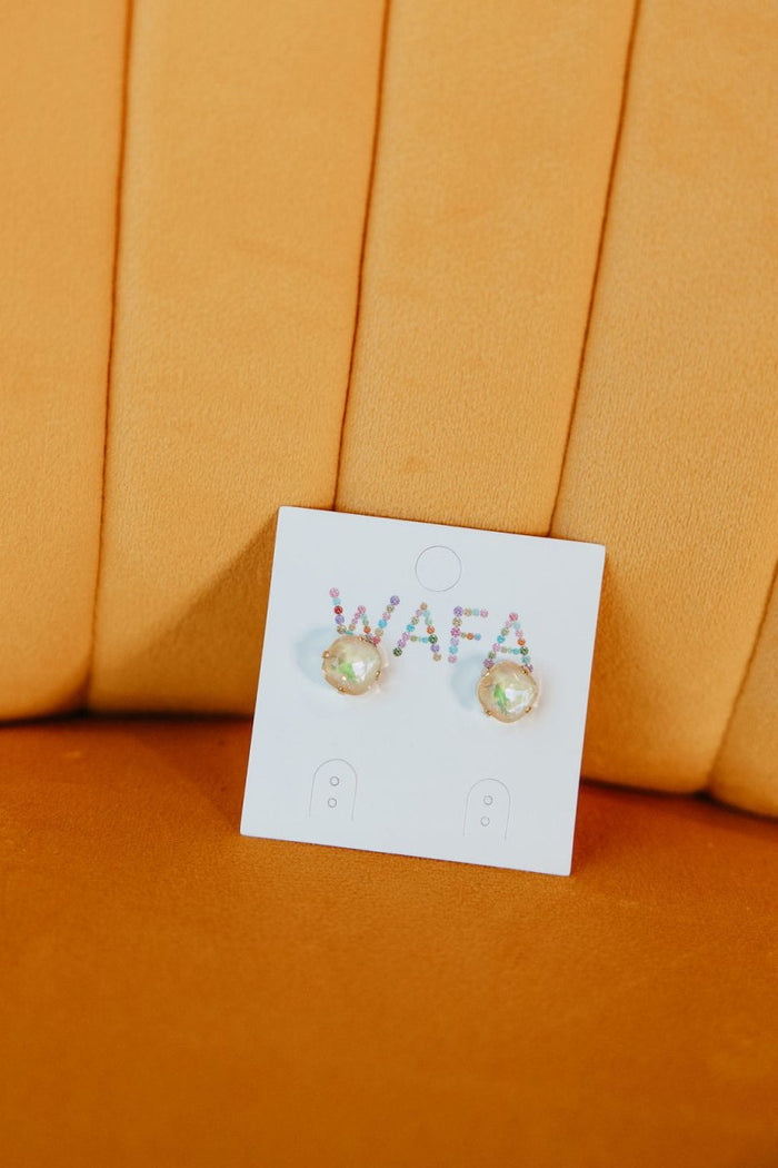 10MM Stud Earrings in Cloud Nine - Macoma Boutique310 Accessories/Jewelry