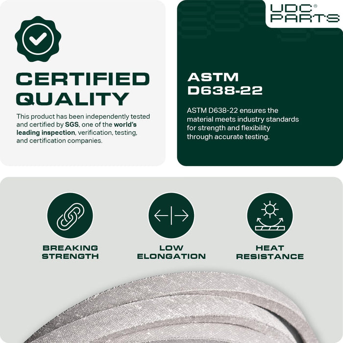 754-04153, 954-04153A Mower Deck Belt Replacement for Cub Cadet & More | 46-in Deck | Aramid Cord