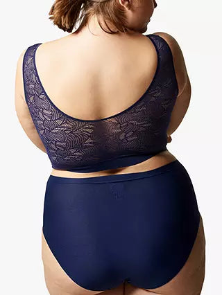 CHANTELLE Soft Stretch Padded Lace V-Back Bralette (#C11G1)