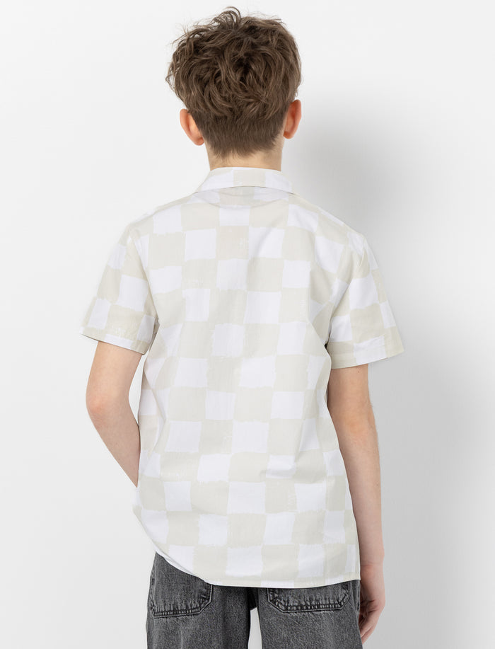 Chemise en coton à carreaux pour ado garçon