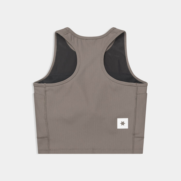 Saysky Combat Rib Crop Top Taupe 714 SW30005