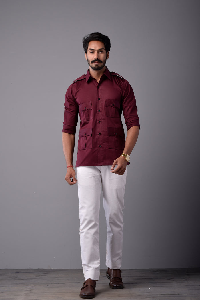 Comfy Wine Hunting Style Shirt