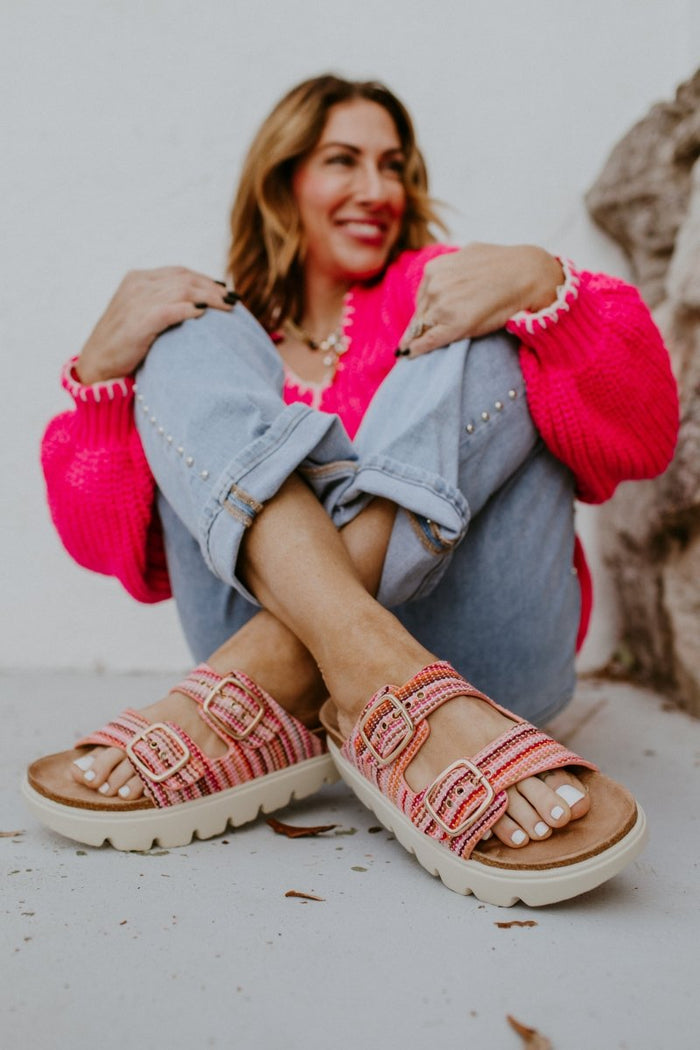 Corky's Pink Multi 2 Rumor Has It Sandals - Macoma Boutique304 Sandals