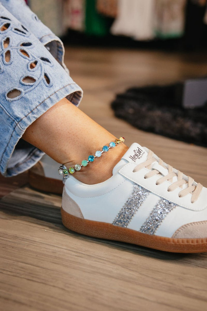 Corky's Silver Glitter Heads Up - Macoma Boutique301 Sneakers