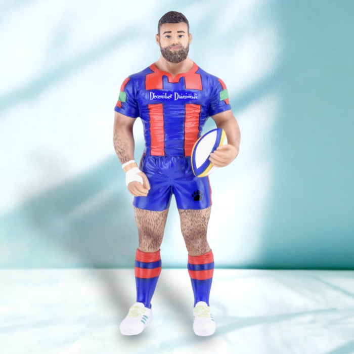 December Diamonds Poke The Bear Ornament - Rugby Bear