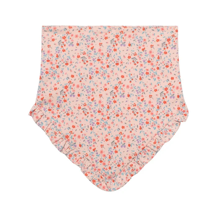Deux Par Deux Organic Cotton Headband & Bib Set - Little Flowers