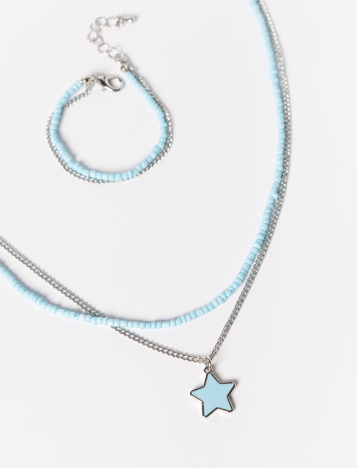 Ensemble collier et bracelet pour fille