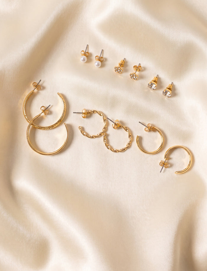Ensemble de 6 paires de boucles d’oreilles