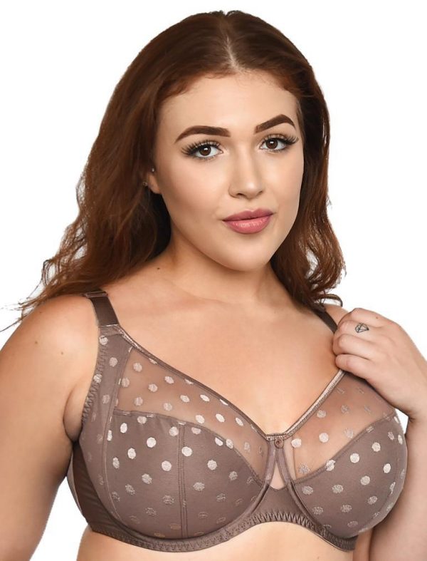 FIT FULLY YOURS Carmen Blush Polka Dot Underwire Bra (#B2498)