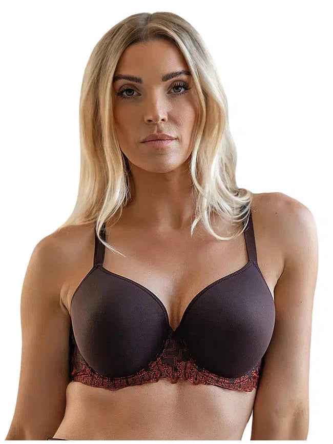 FIT FULLY YOURS Elise Mocca Underwire Moulded Cup Bra (#B1812)