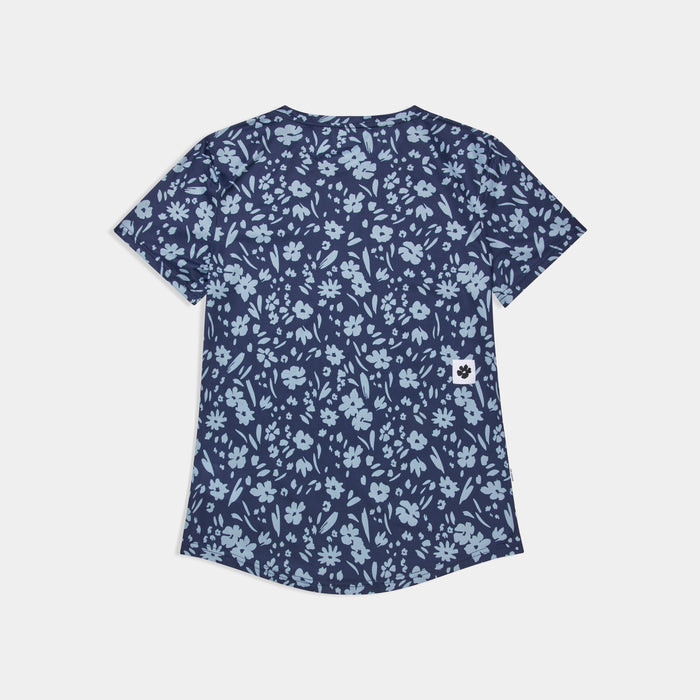 Saysky Flower Combat T-Shirt Blue Flower 1065 SW25010