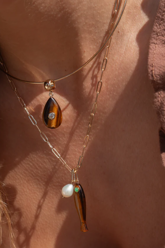Fortuna Tiger's Eye Charm