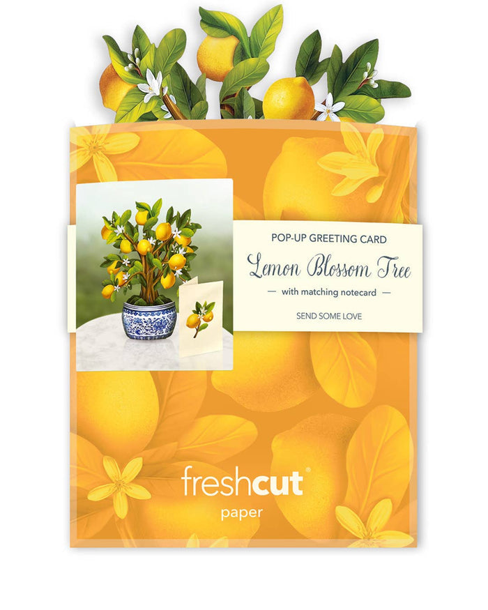 FreshCut Paper LLC - Mini Lemon Blossom Tree (10 Pop-up Greeting Cards)