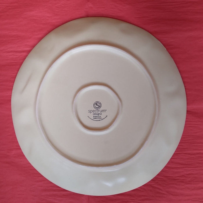Giving Plate Christmas Retro Ornaments Holidays 11" By Blue Sky Clayworks