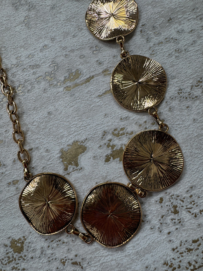Gold Disk Chain Belt