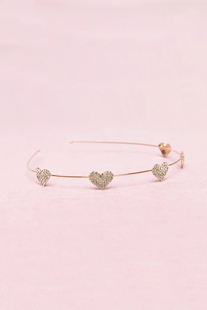 Great Pretenders Boutique Rhinestone Heart Headband