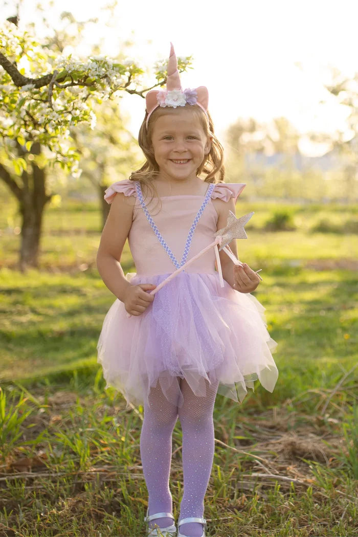 Great Pretenders Shimmer Unicorn Dress + Headband Set