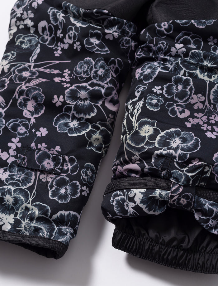 Habit de neige 1 pièce fleuri pour petite fille