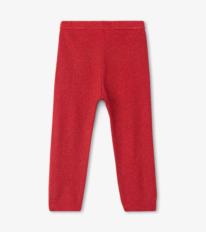 Hatley Baby Cable Knit Leggings - Holiday Red