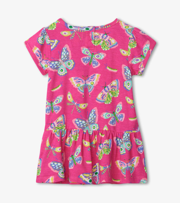 Hatley Baby Gathered Dress - Botanical Butterflies