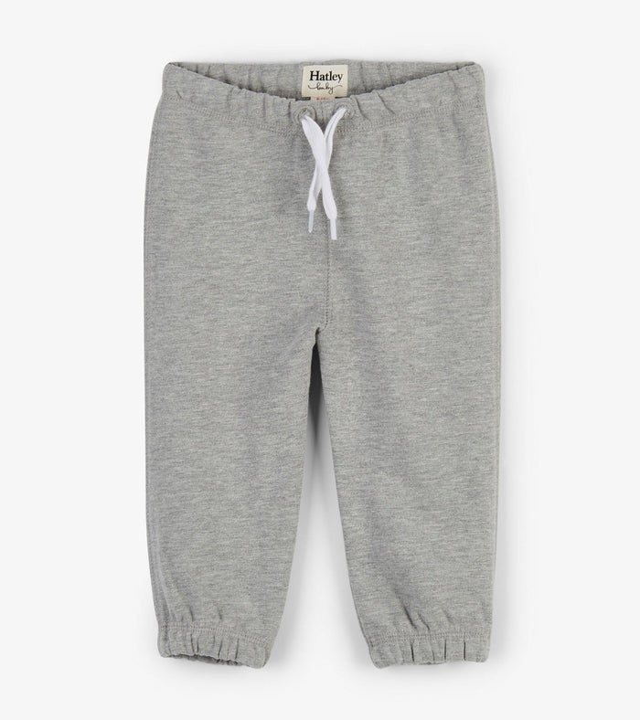 Hatley French Terry Baby Joggers - Grey