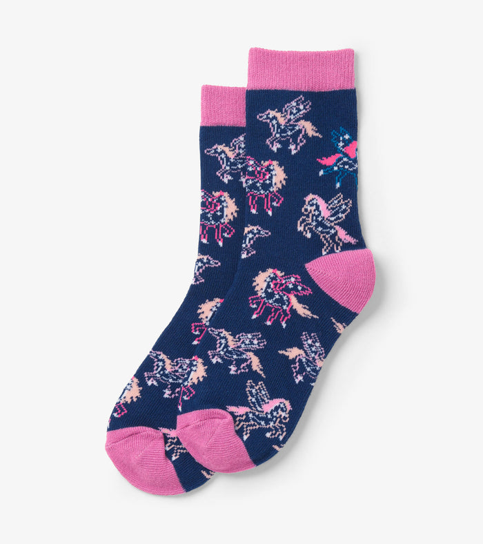 Hatley Kids Crew Socks - Pegasus Constellations