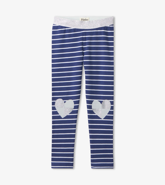 Hatley Leggings - Glitter Hearts