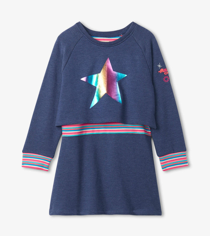 Hatley Rib Dress - Brilliant Star