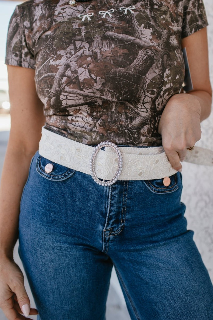 Ivory Belt - Macoma Boutique310 Accessories/Jewelry