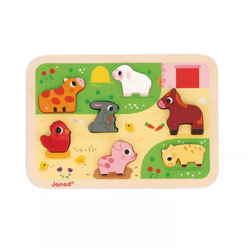 Janod Chunky Puzzle - At The Farm