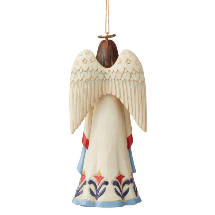 Jim Shore Patriotic Angel Ornament