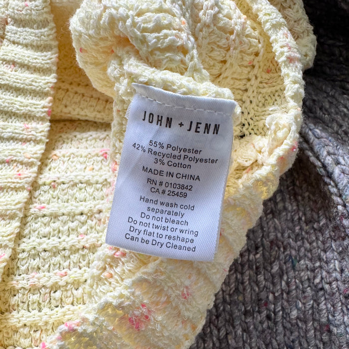 John + Jenn / Light yellow cardigan / Women S