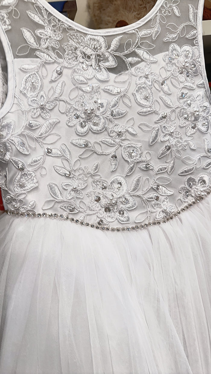 Jolene TT5747 Holiday White Dress