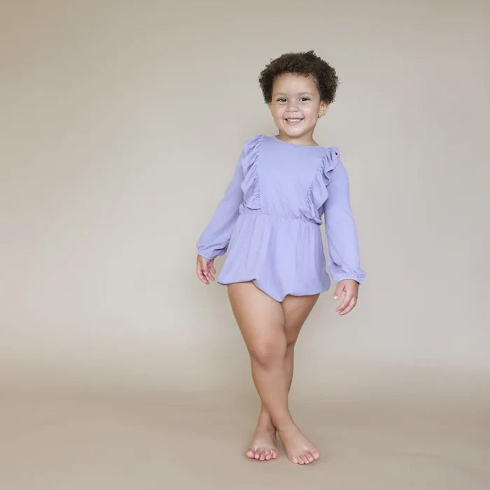 Kyte Baby Bamboo Jersey Bubble Romper - Taro