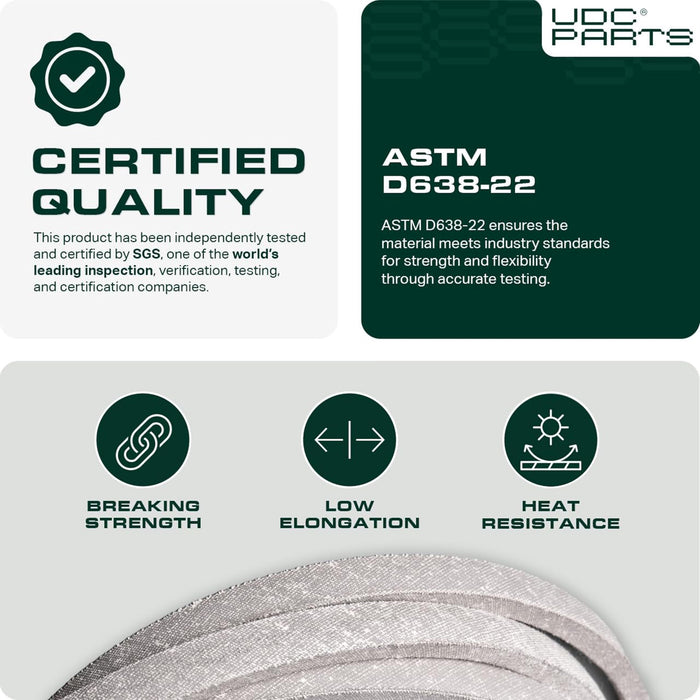 M154157 Mower Drive Belt Replacement for John Deere Z425, Z445, Z465 & More | Aramid Cord