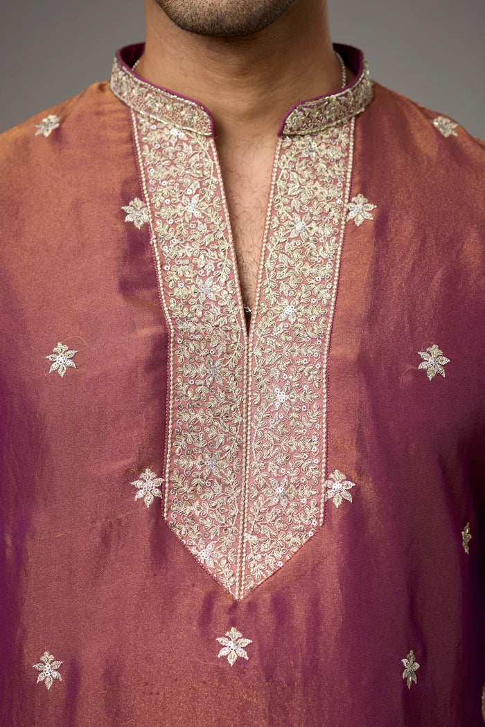 Premium Maroon Kurta with Stole for Men – Festive Occasion | Mahavir NX