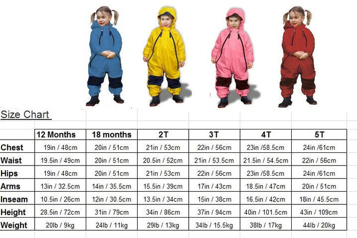 Muddy Buddy Waterproof Coveralls - Red