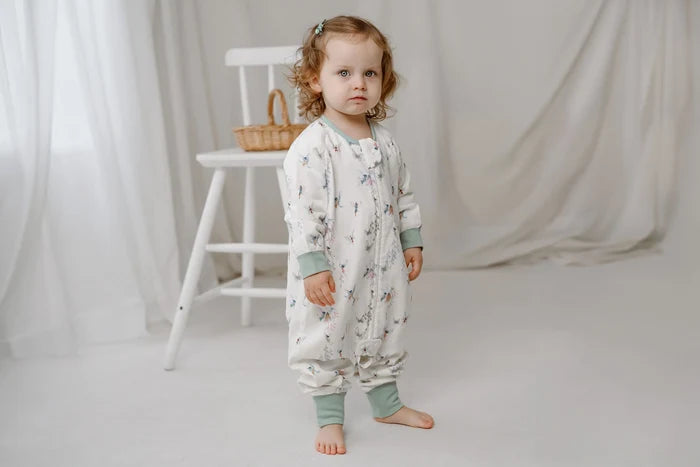 Nest Designs Bamboo Pima Long Sleeve Footed Sleep Bag 0.6 TOG - Fairy Tale