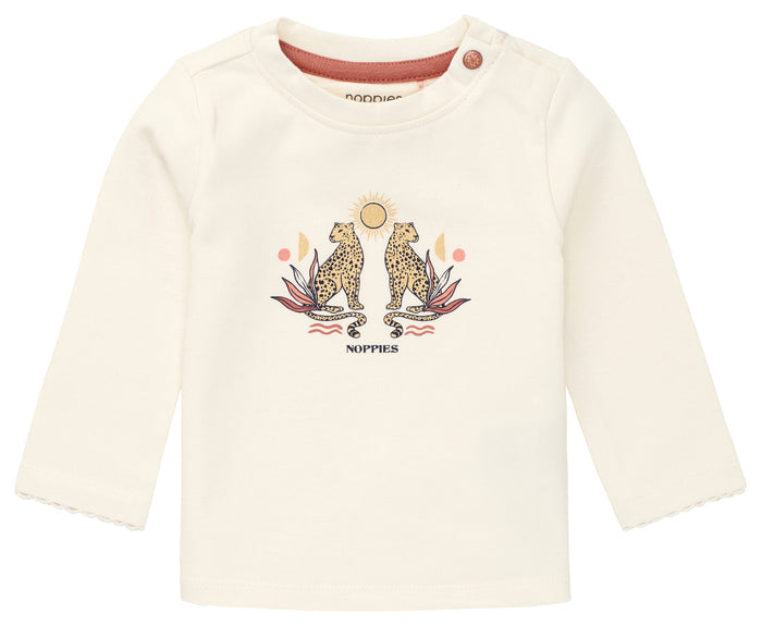 Noppies Agartala Longsleeve Tee Antique White
