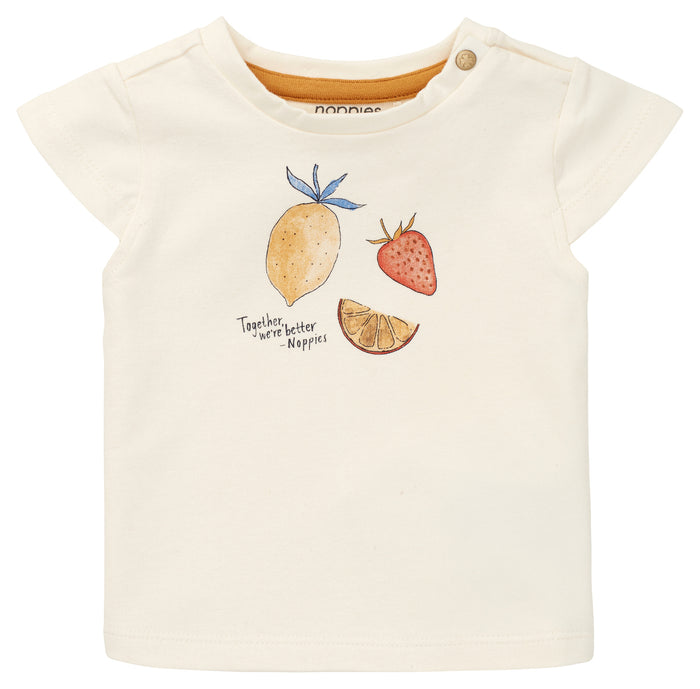 Noppies Short Sleeve Alcobendas Tee - Antique White