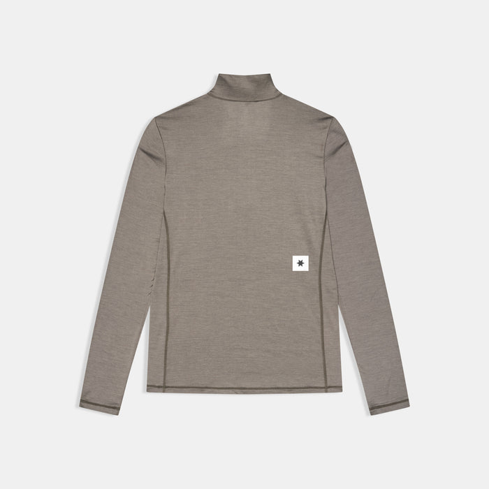 Saysky Pace Half Zip Long Sleeve Taupe 8005 SW20002