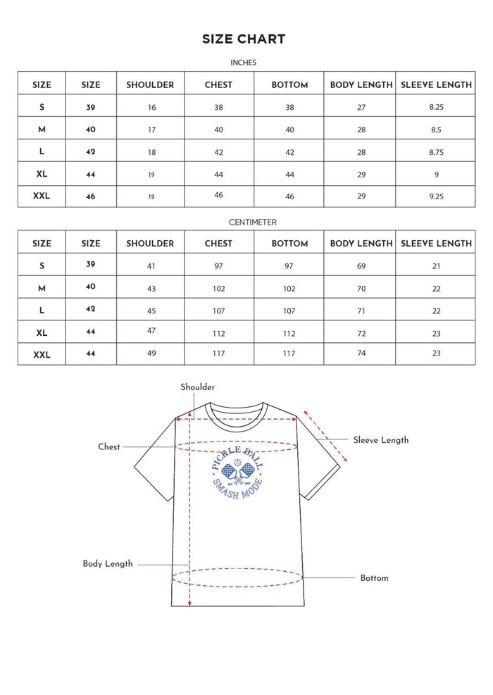 Pickleball White Cotton Single Jersey Tee