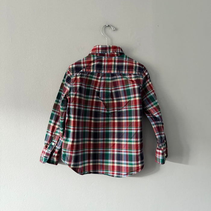Polo Ralph Lauren / plaid dress shirt / 4Y
