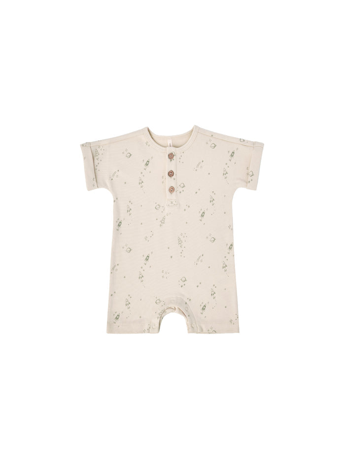 Quincy Mae Short Sleeve One Piece - Space