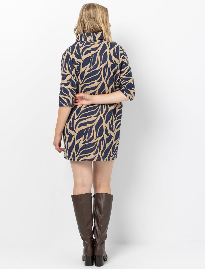 Robe imprimée à manches longues