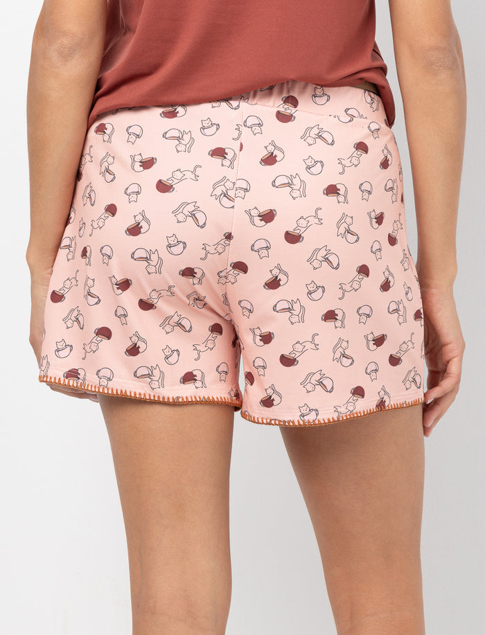 Short de pyjama imprimé