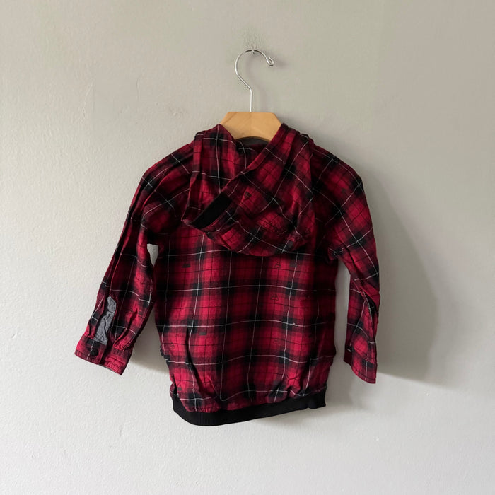 Souris Mini / Black x red flannel shirt / 18-24M