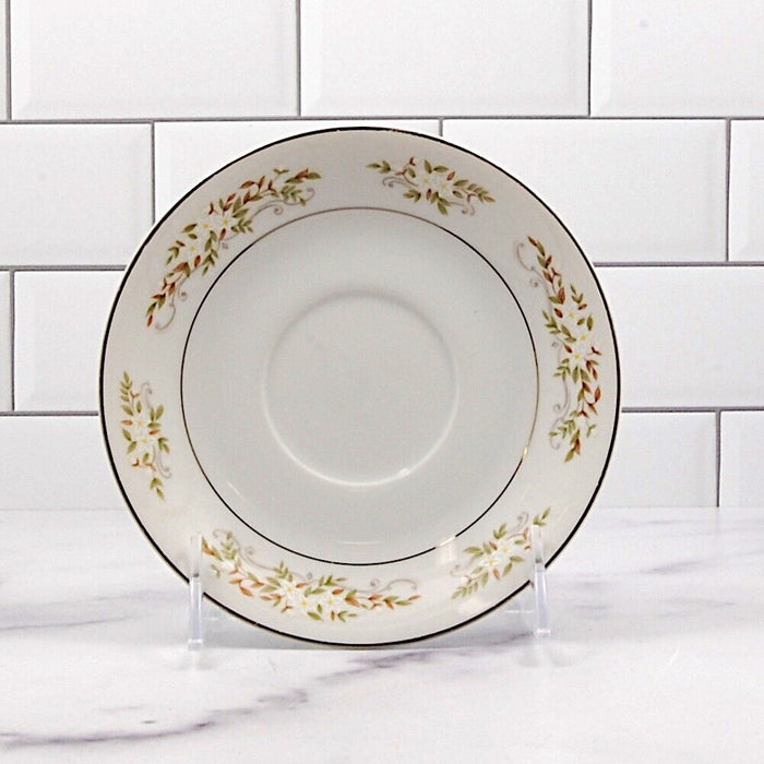 Springtime Saucer & Cup for Tea or Coffee Mug Ceramic International Silver