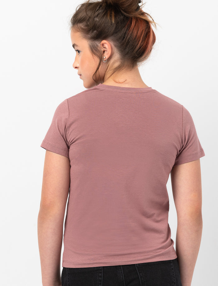 T-shirt à imprimé abstrait pour ado fille